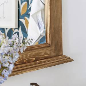 Miroir en bois de pin ciré miel Manel