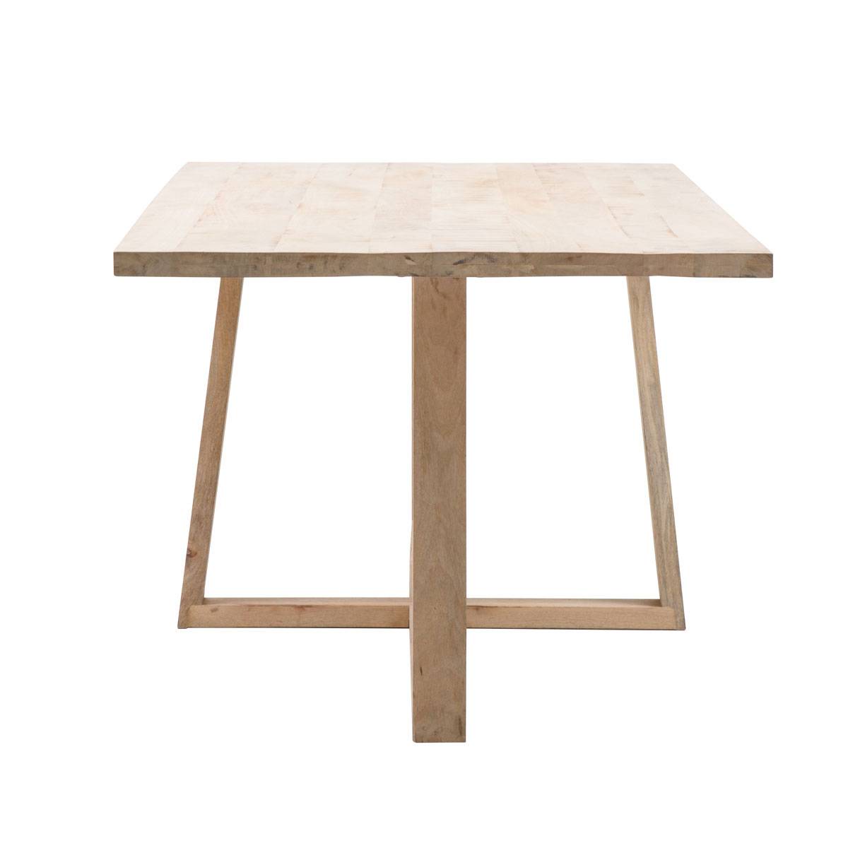 table design bois blanchi