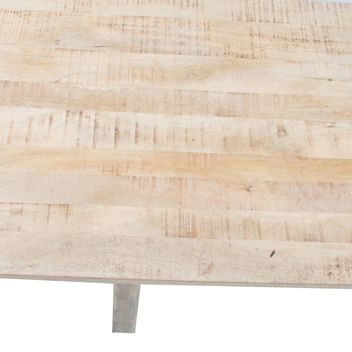 Table à manger design bois clair 220cm