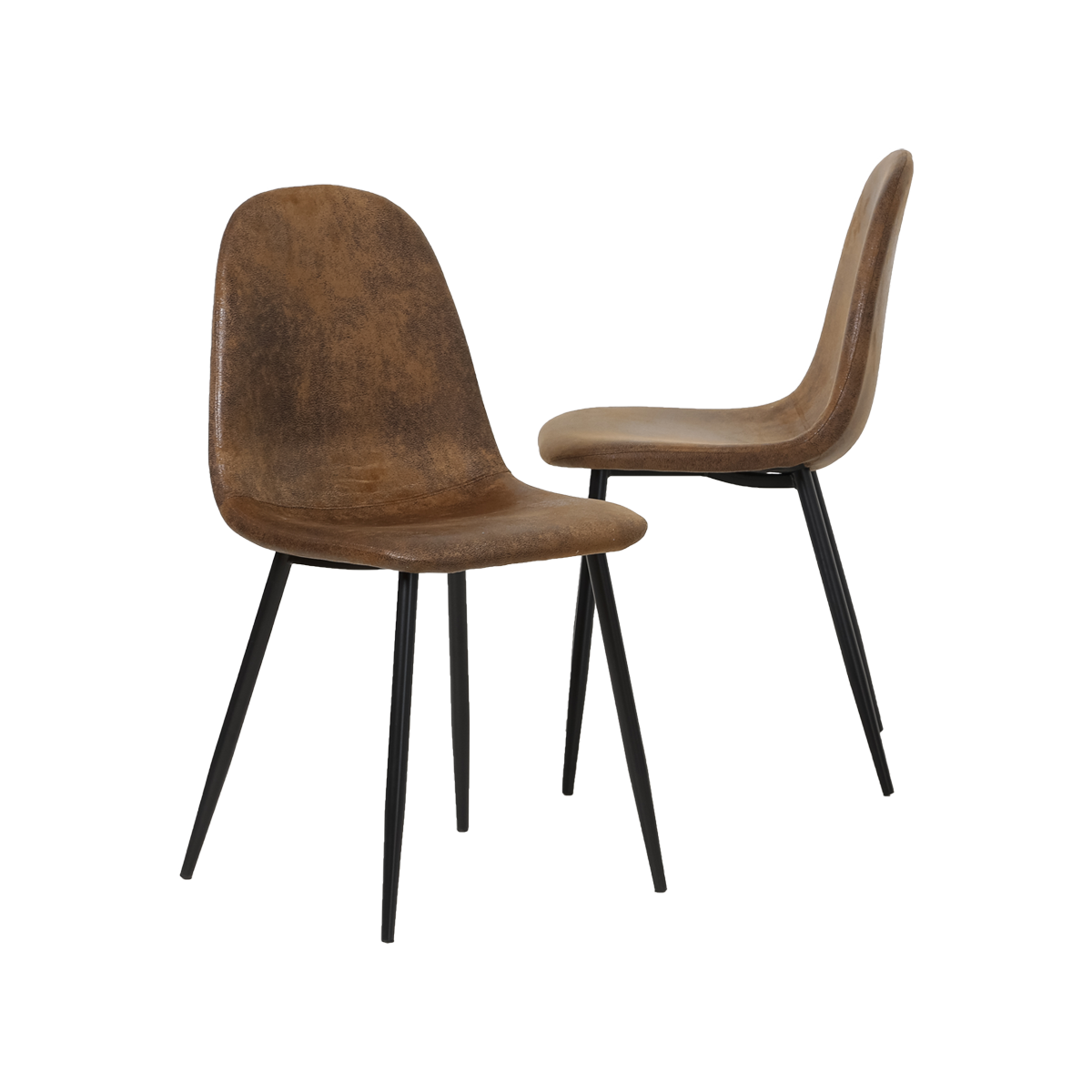 chaise scandinave marron