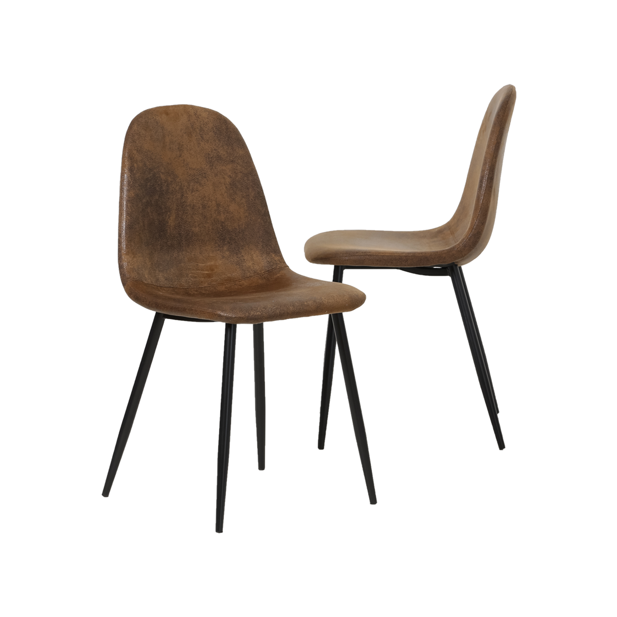 chaise scandinave marron