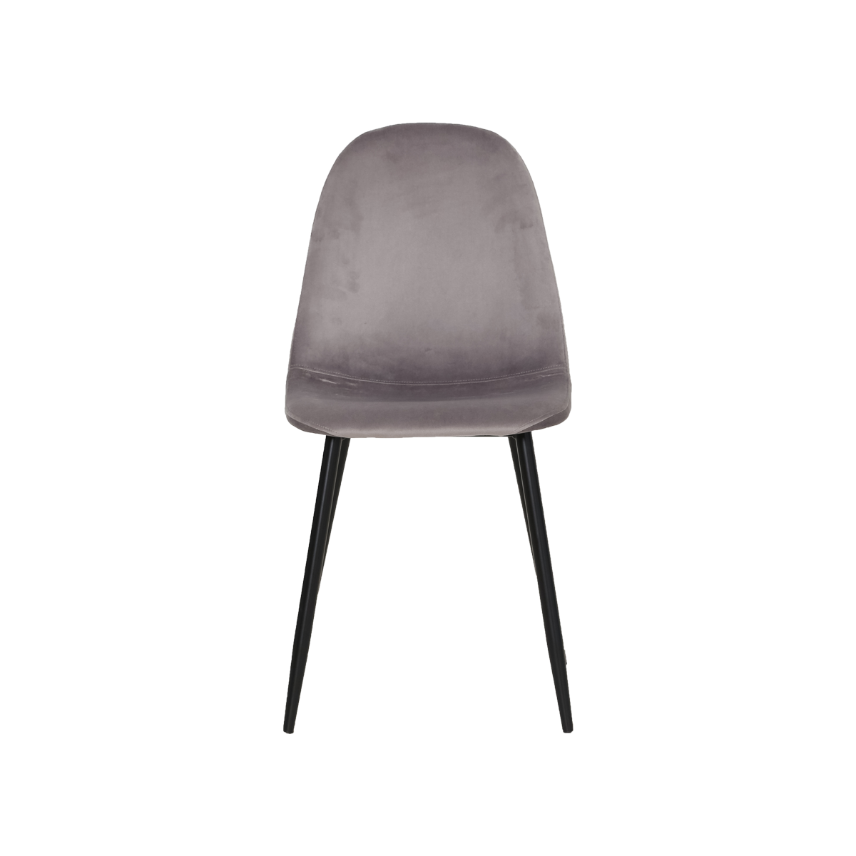 chaise grise velours pas chere