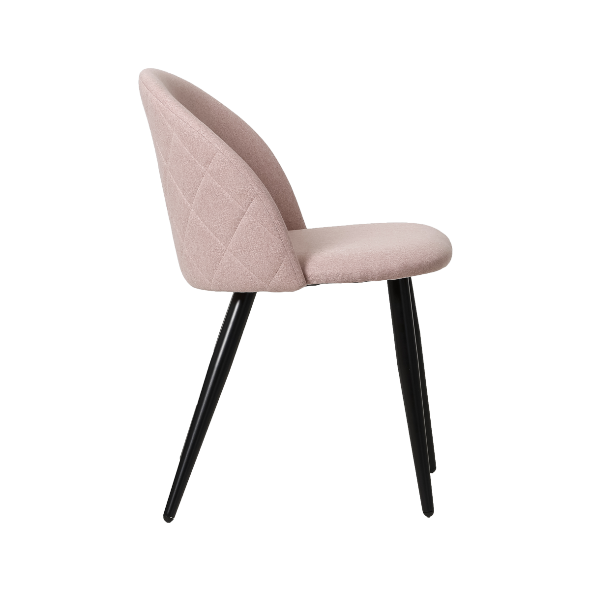 chaise en velours rose deco
