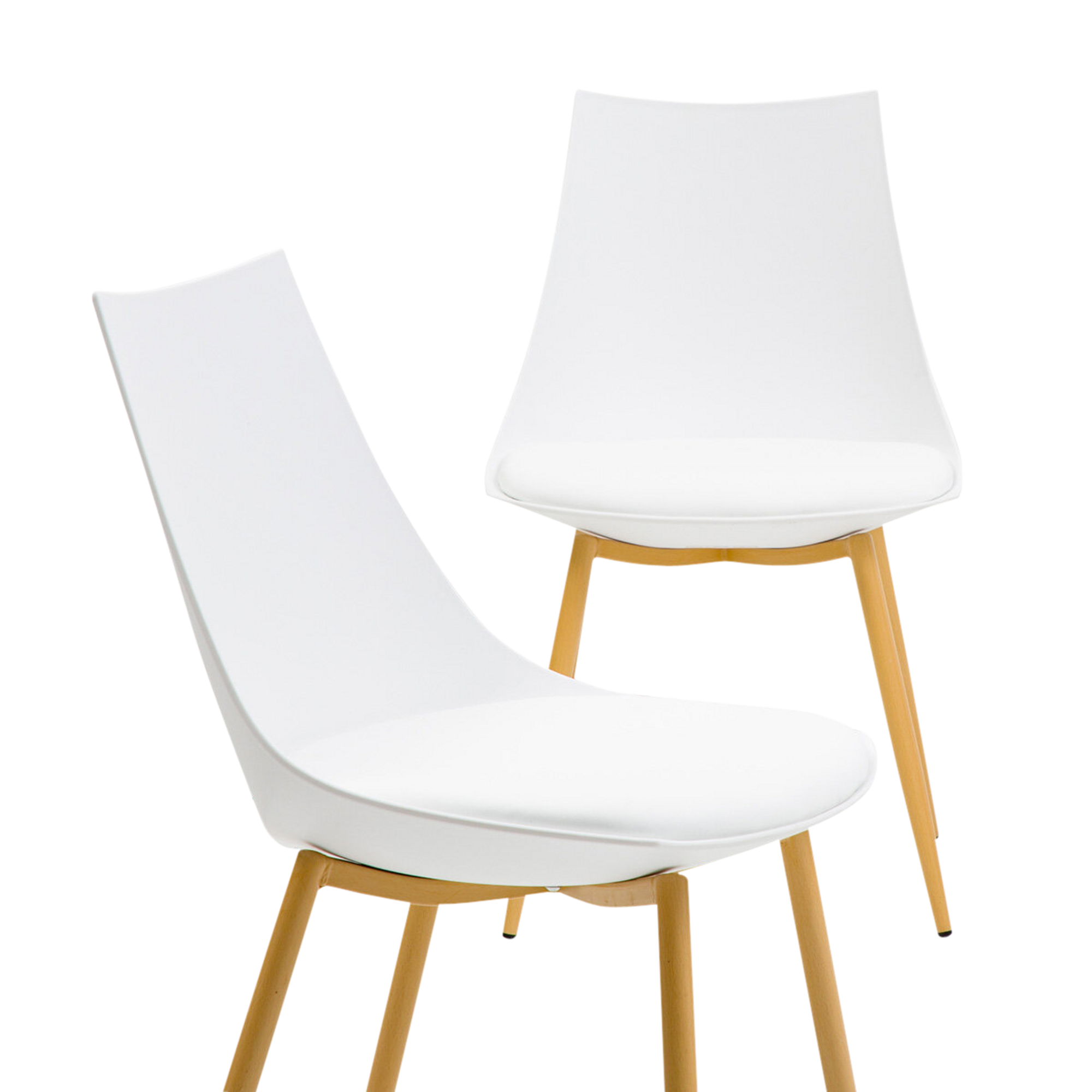 chaises scandinaves blanches