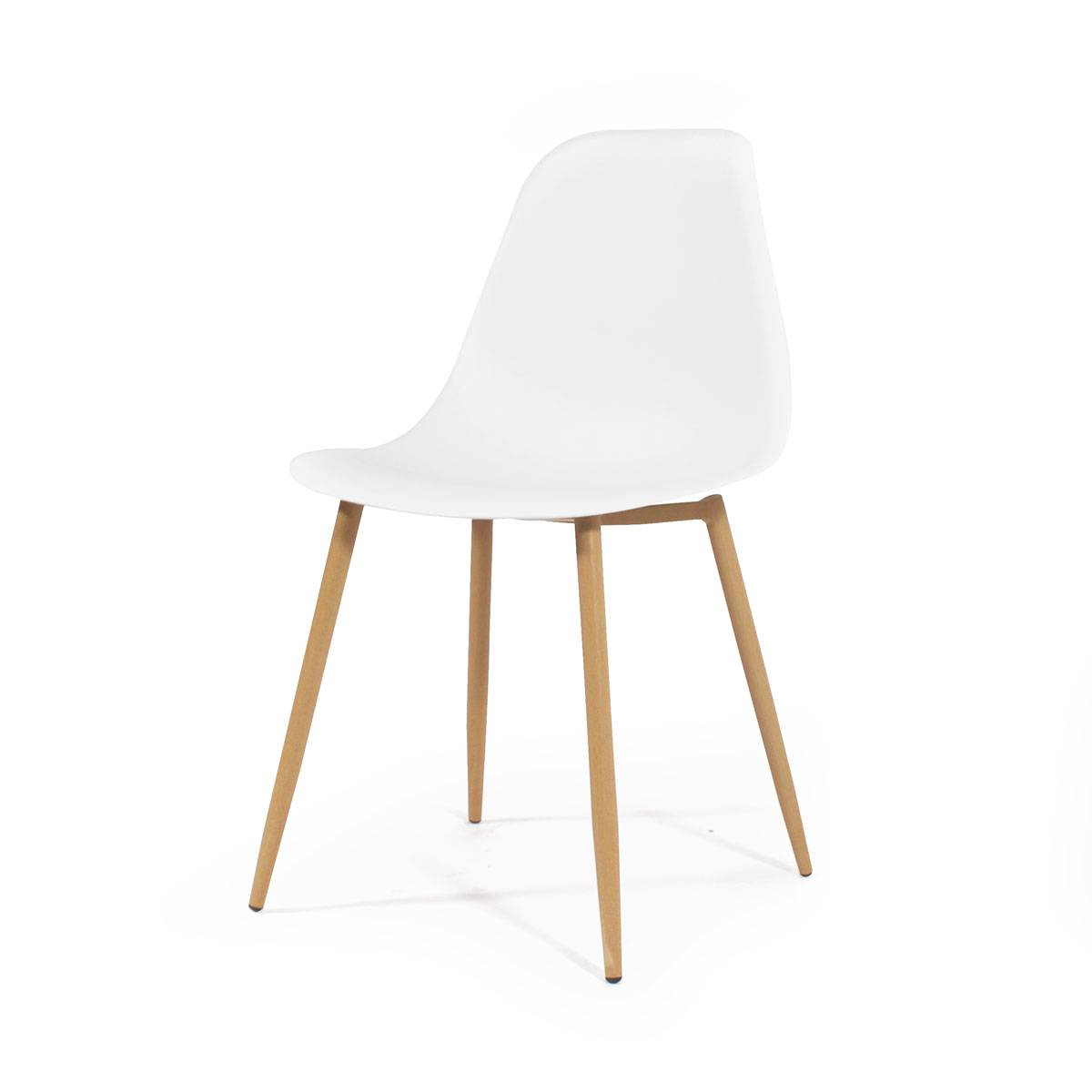Chaise scandinave blanche simple