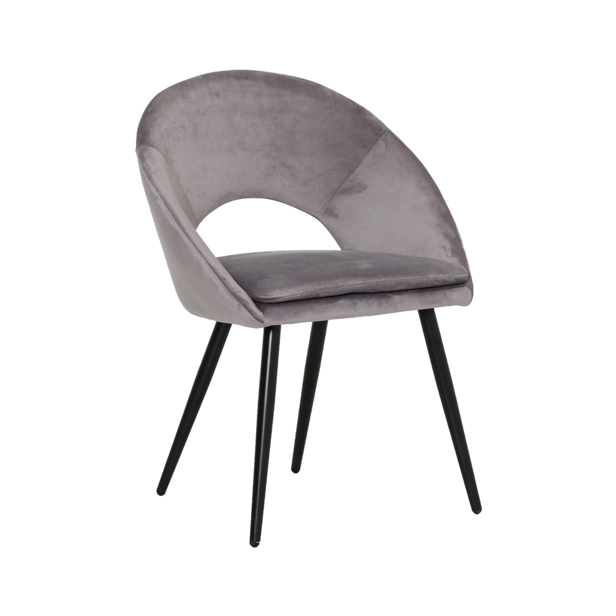 chaise style fauteuil gris
