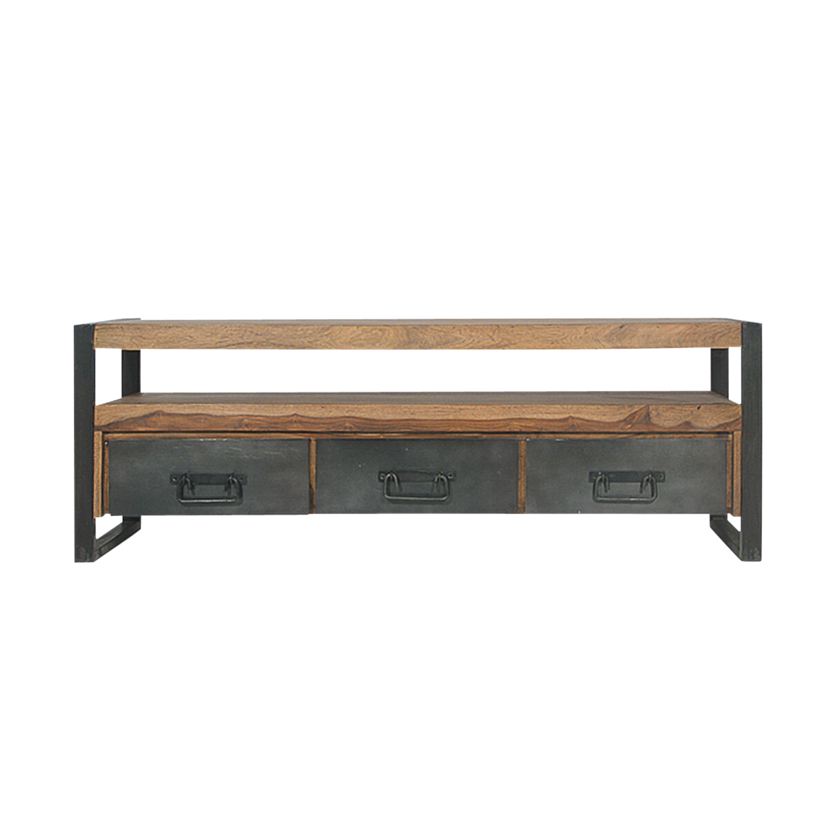 meuble tv industriel 3 tiroirs