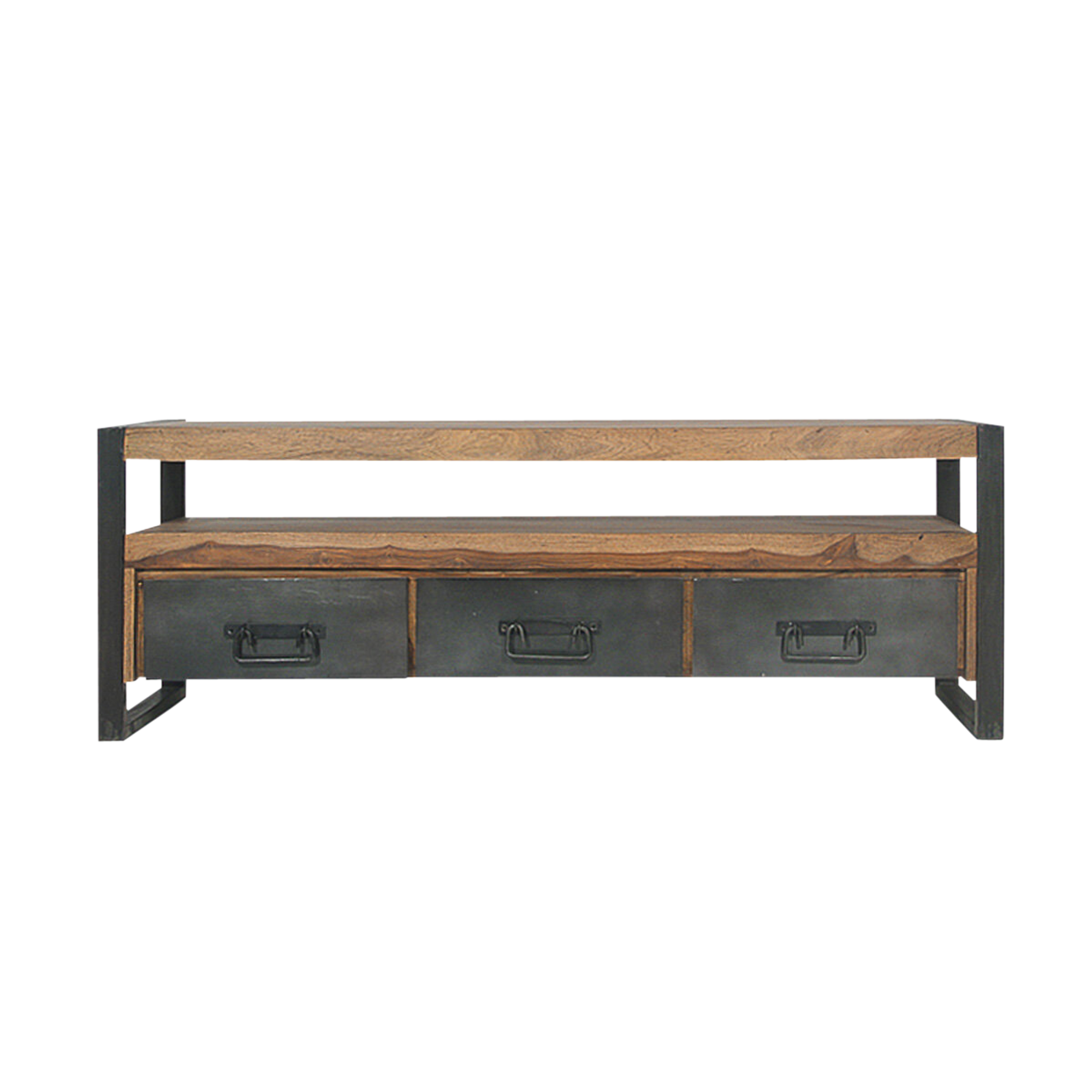 meuble tv industriel 3 tiroirs
