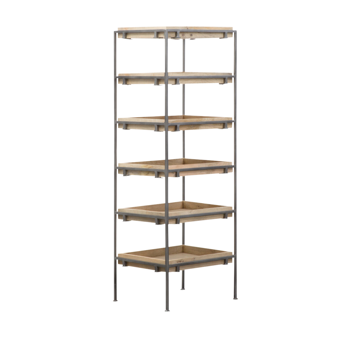 Etagère planches bois et métal Made In Meubles