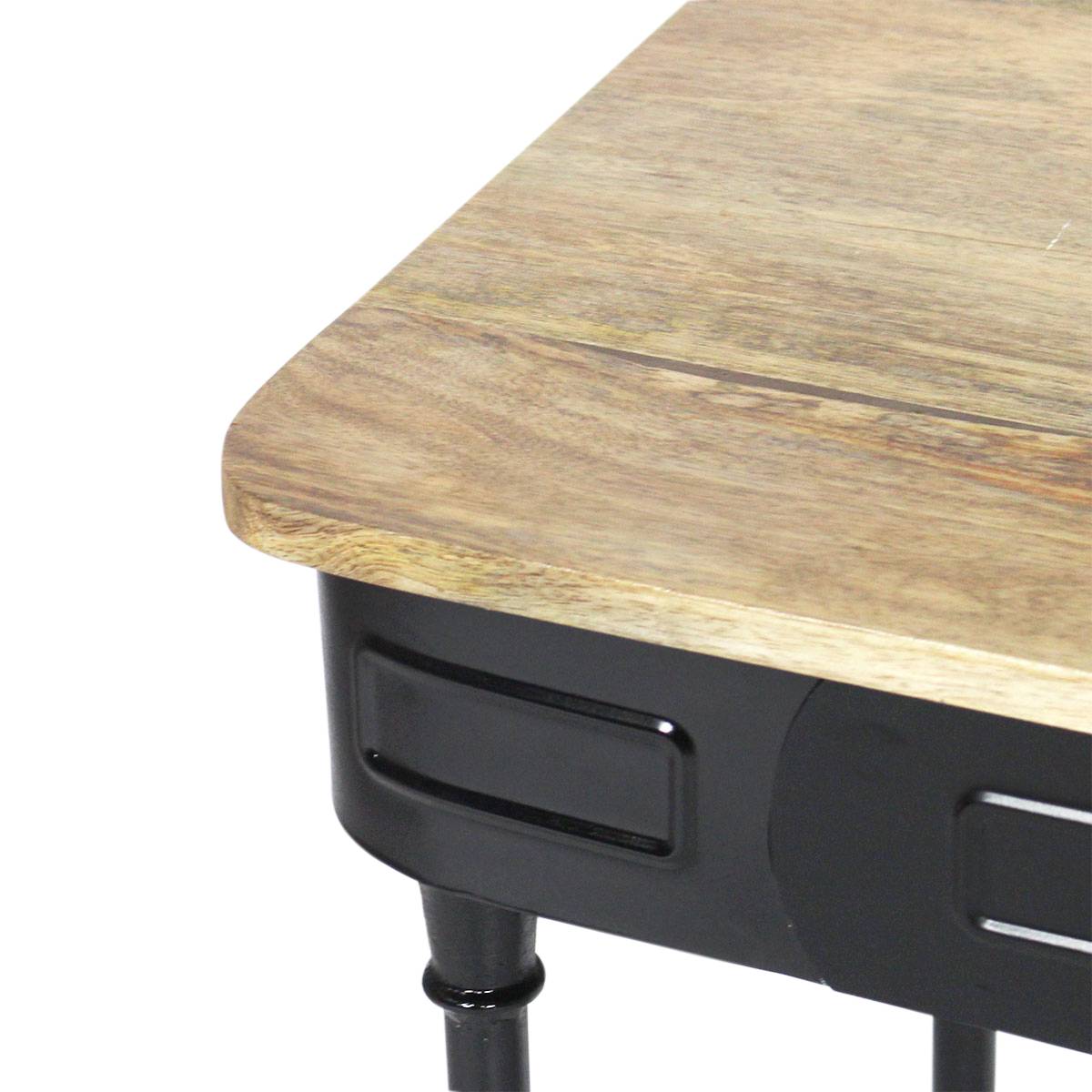 Console en bois de manguier et fonte Melchior