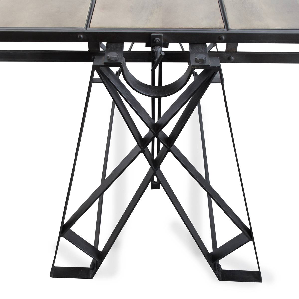 Table industrielle manguier métal