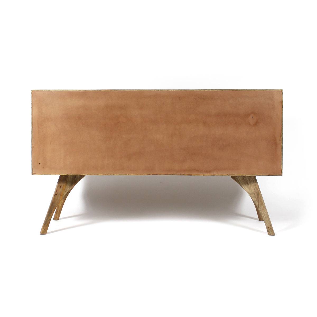 Buffet bois massif design vagues