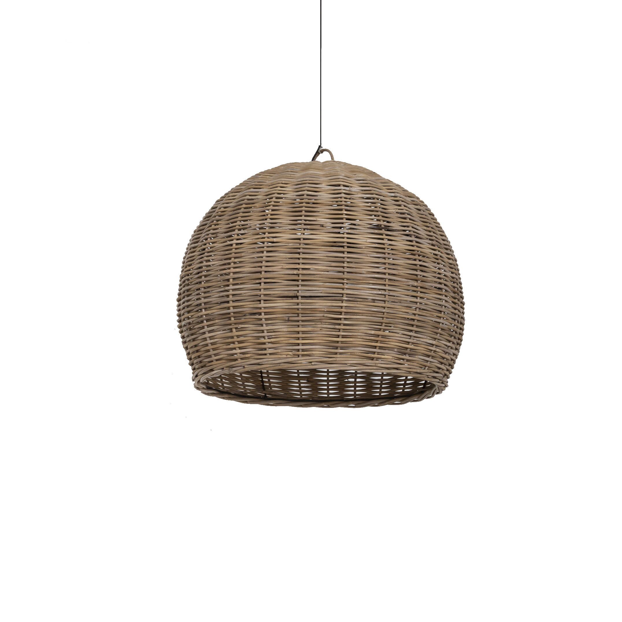 Suspension boule en rotin Amael