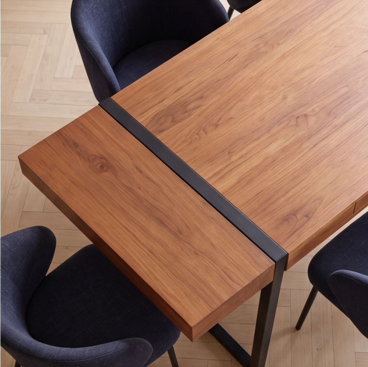 Table à manger avec allonges en bois d'acacia Havana