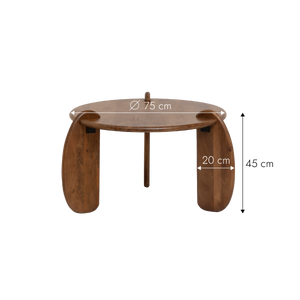 Table basse en bois de manguier Azure