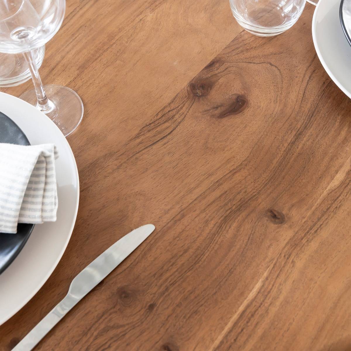 Table à manger en bois d'acacia Azure