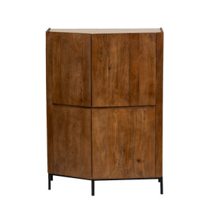 Buffet haut en bois de manguier et travertin Azure