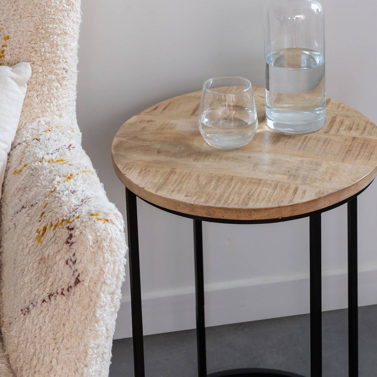 Table basse gigogne en bois de manguier Anouck