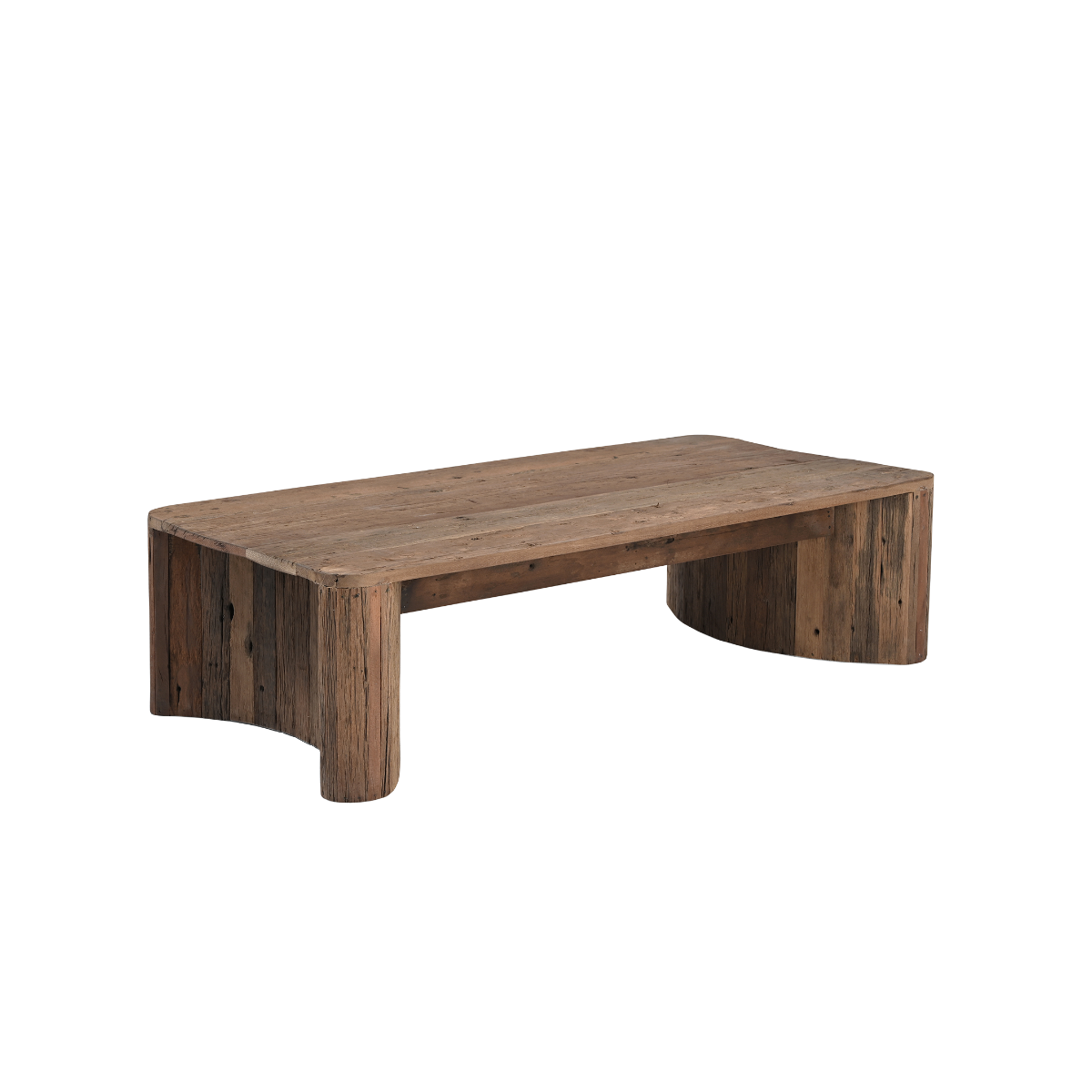 Table basse rectangulaire en bois recyclé Capucine