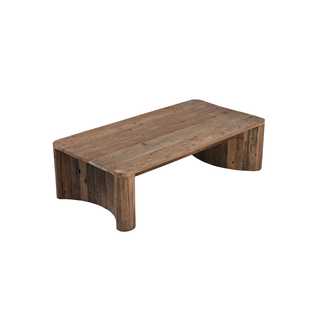 Table basse rectangulaire en bois recyclé Capucine