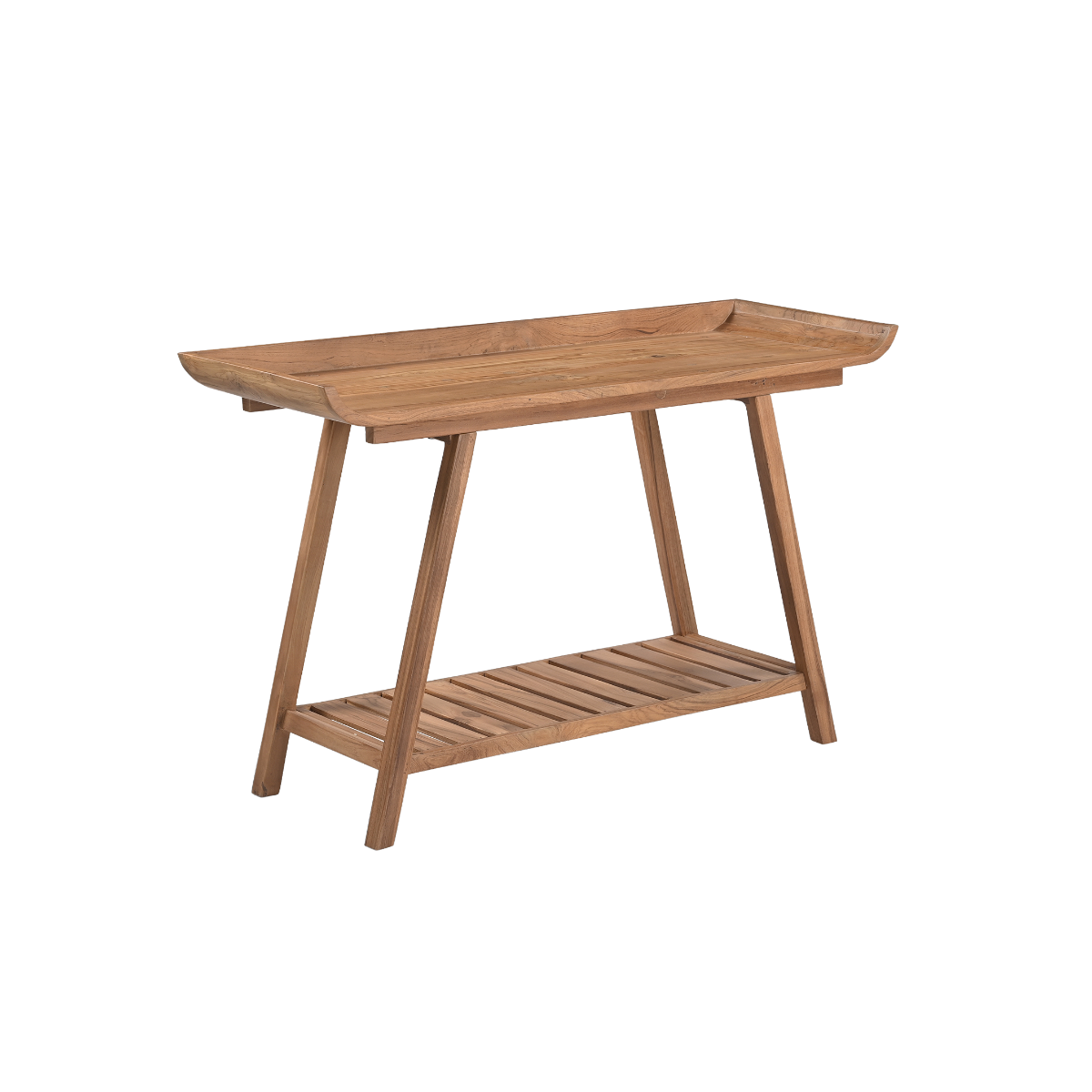 Console en bois de teck Amber