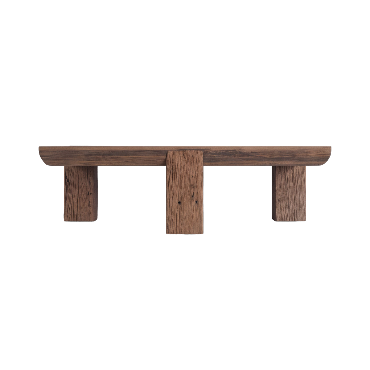 Table basse carrée en bois recyclé Capucine