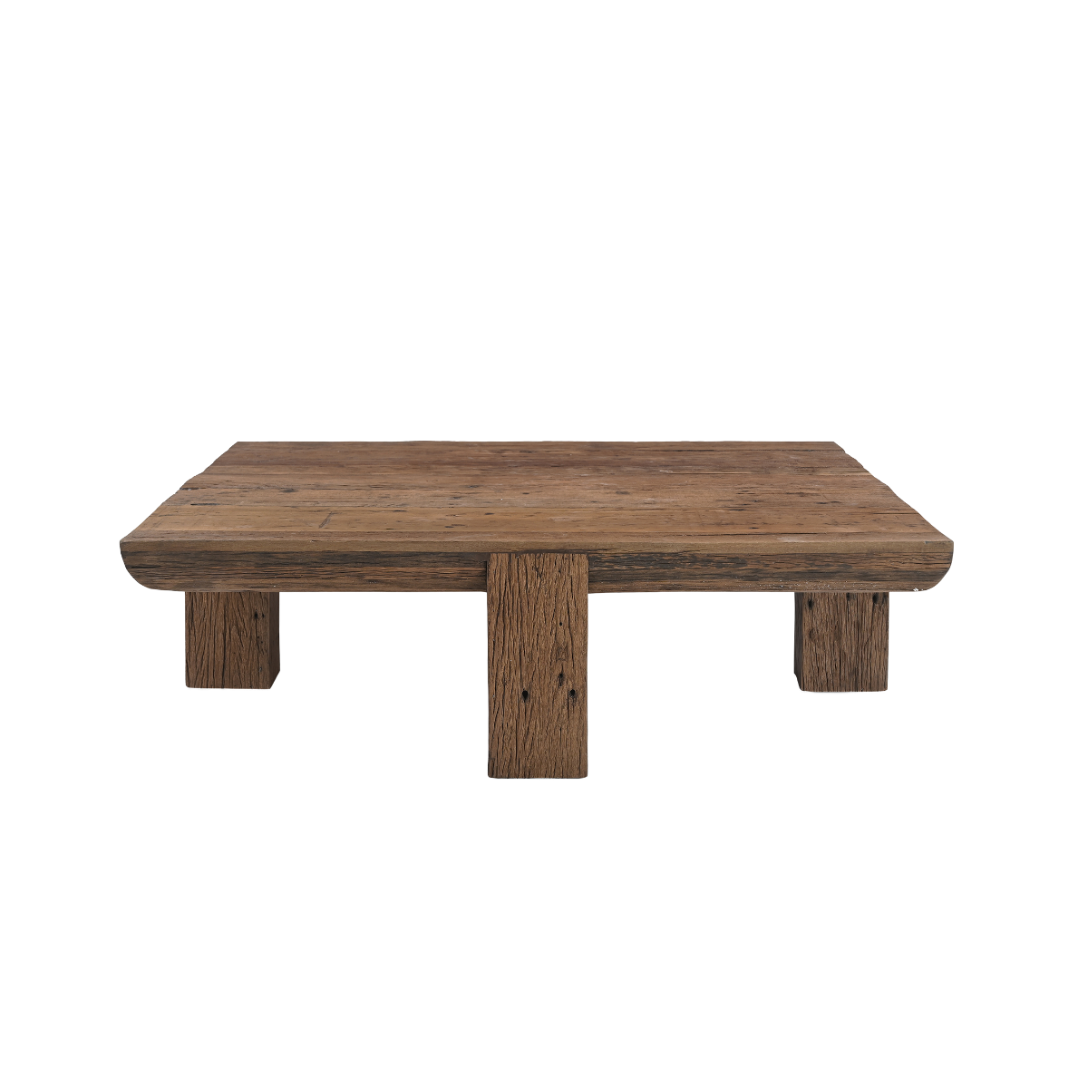 Table basse carrée en bois recyclé Capucine