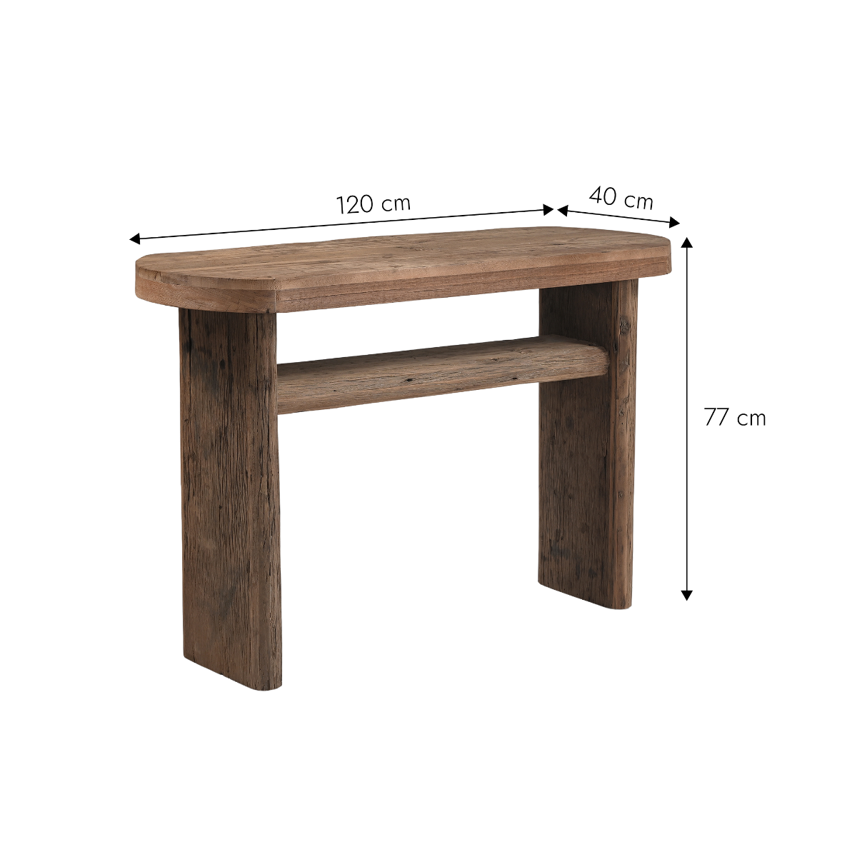 Console en bois recyclé Capucine