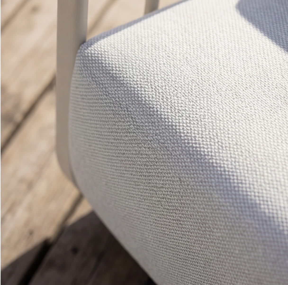 Rocking chair en aluminium pour jardin couleur taupe Zion