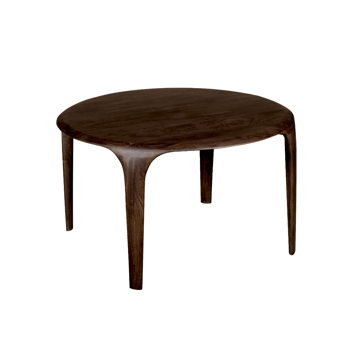 Table à manger ronde en bois de manguier Selva