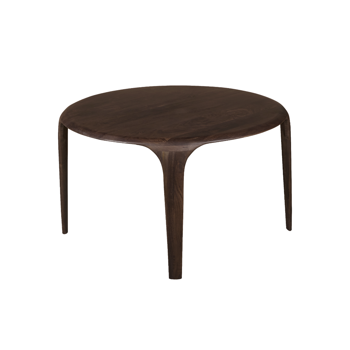 Table à manger ronde en bois de manguier Selva