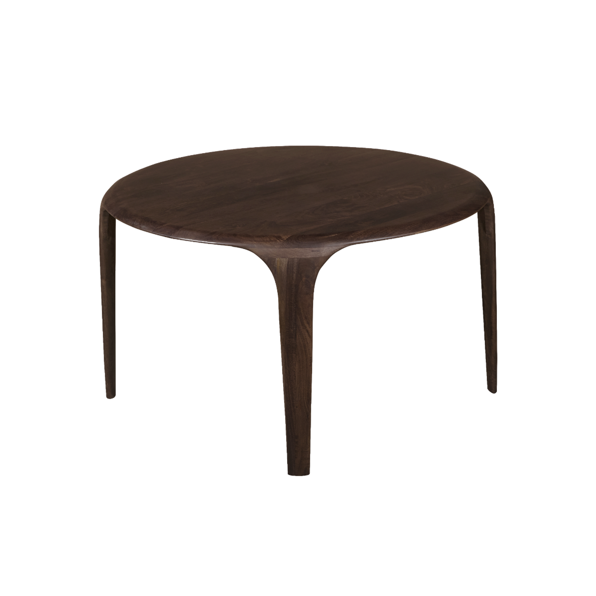Table à manger ronde en bois de manguier Selva