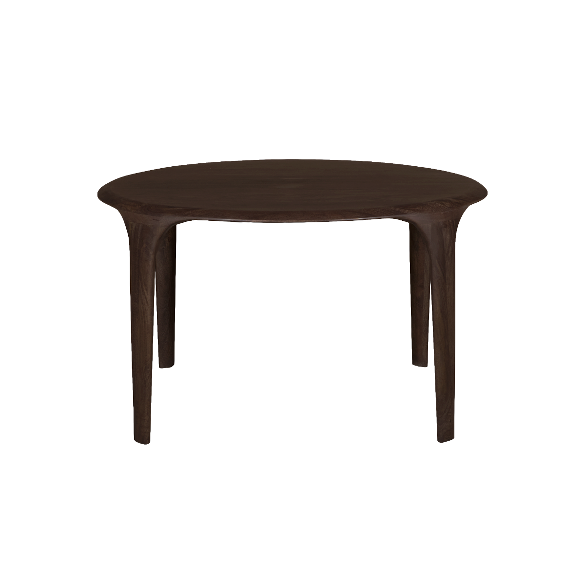 Table à manger ronde en bois de manguier Selva