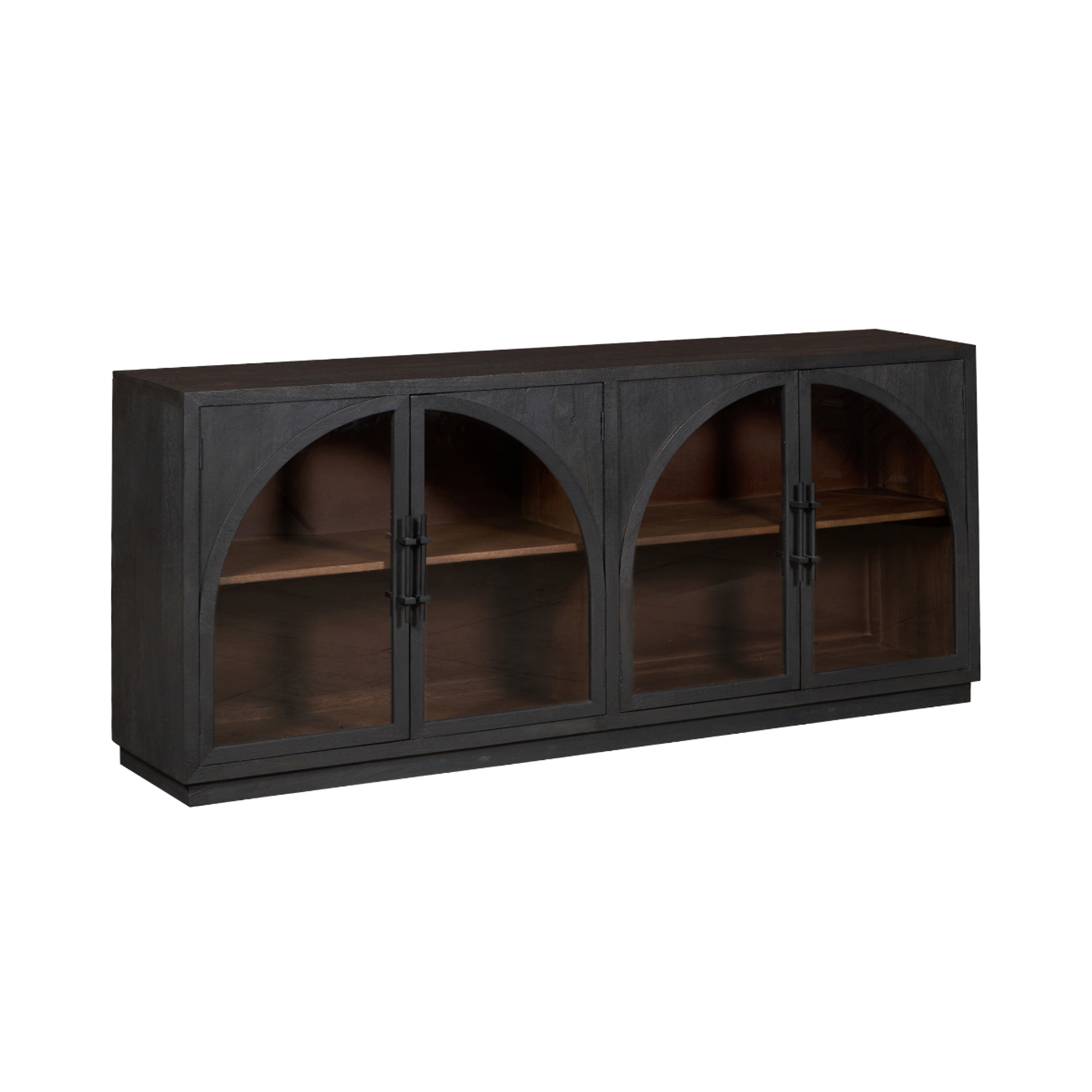 Buffet en bois de manguier foncé Nohea