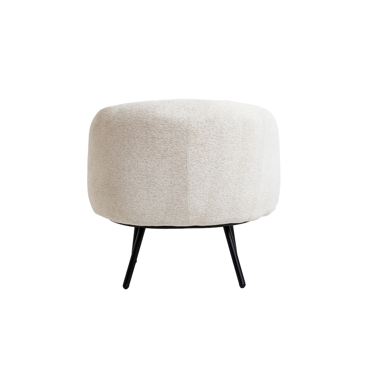 Fauteuil en tissu bouclette confort Orenzo