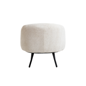 Fauteuil en tissu bouclette confort Orenzo