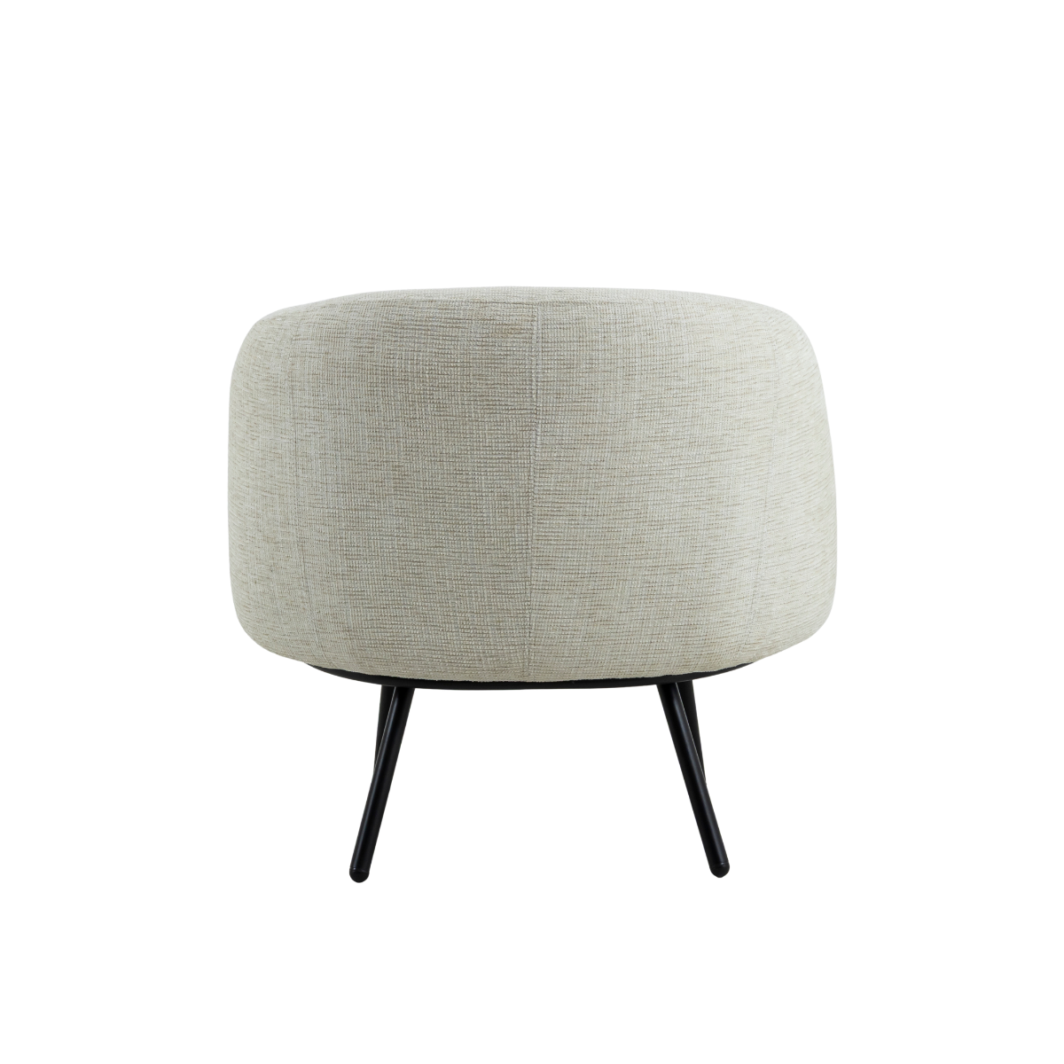 Fauteuil en tissu écru confort Kanoa