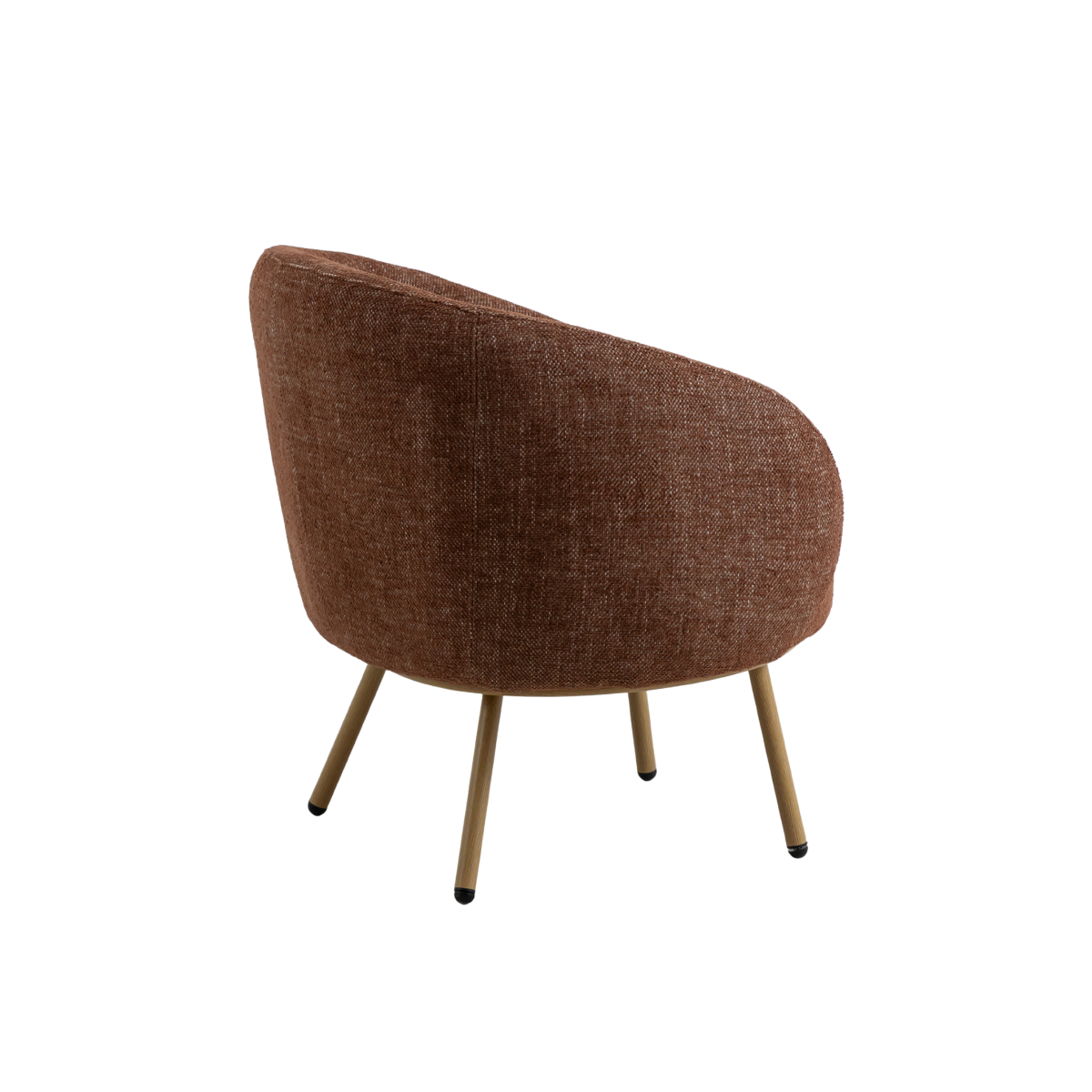 Fauteuil en tissu rouge confort Kanoa