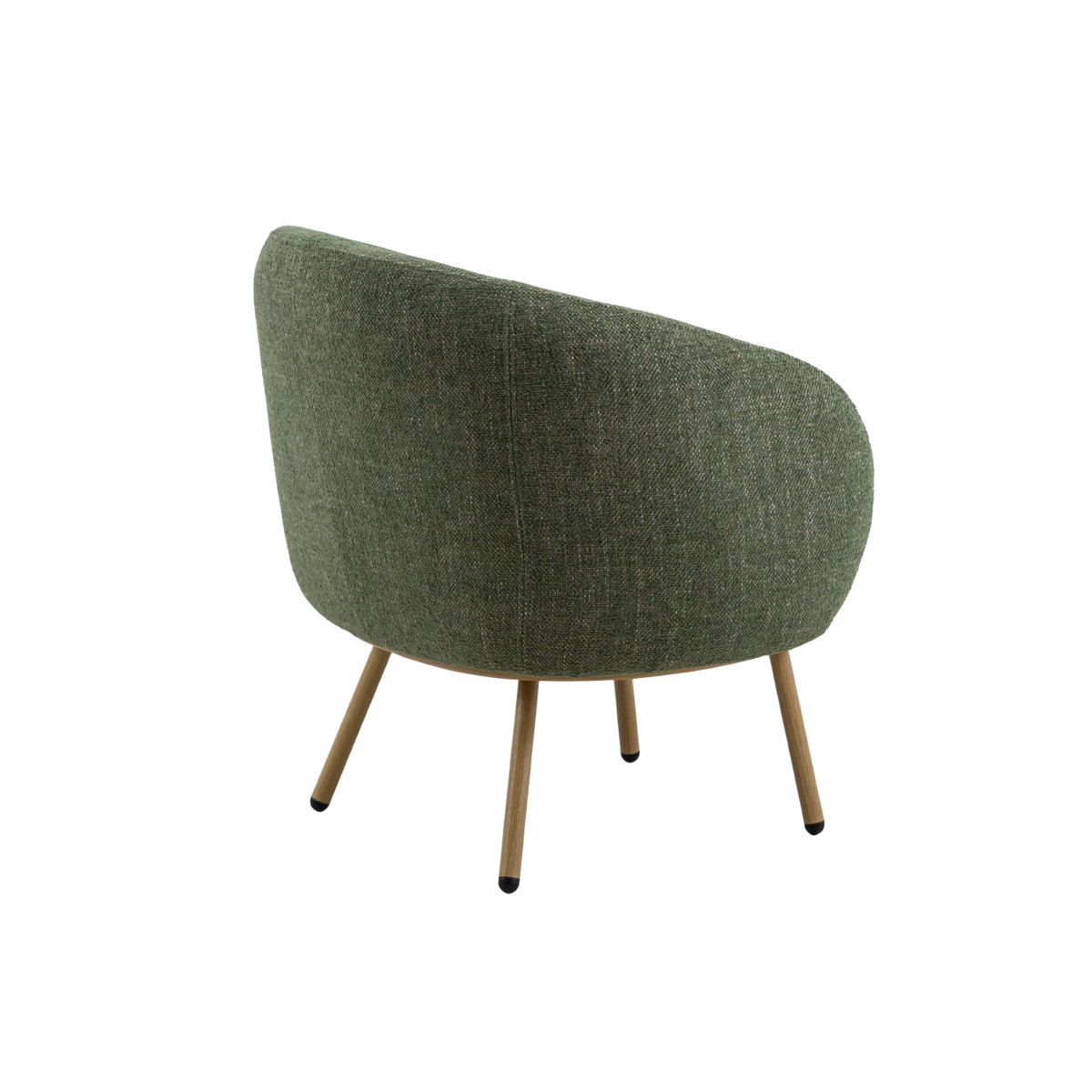 Fauteuil en tissu vert confort Kanoa