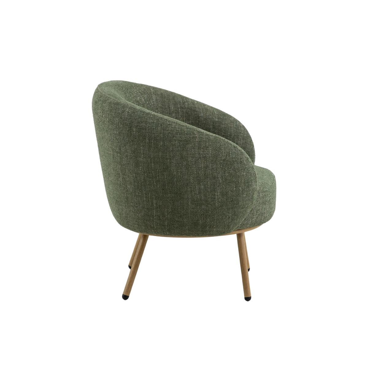 Fauteuil en tissu vert confort Kanoa