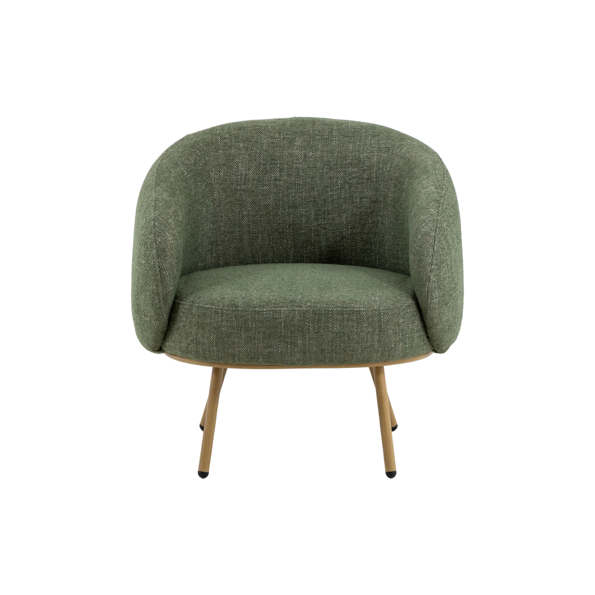 Fauteuil en tissu vert confort Kanoa