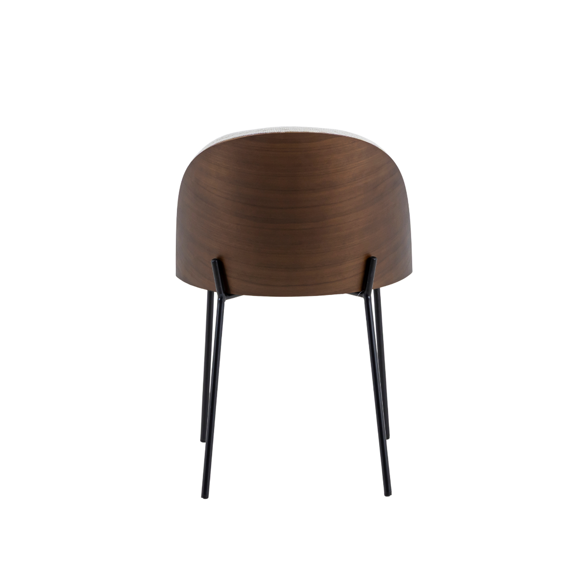 Chaise en tissu écru et métal Kanoa (lot de 2)