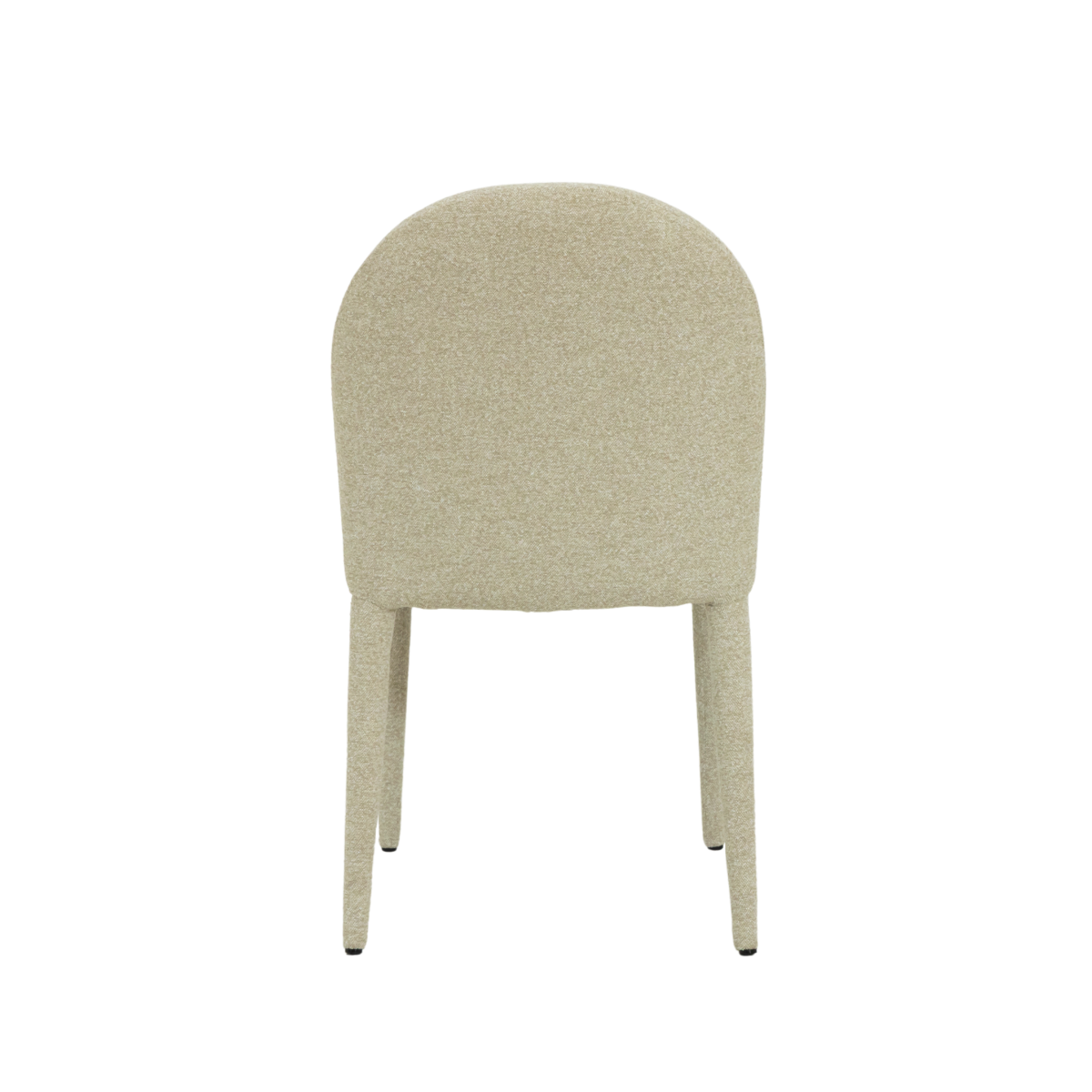 Chaise en tissu intégral écru Cléa (lot de 2)