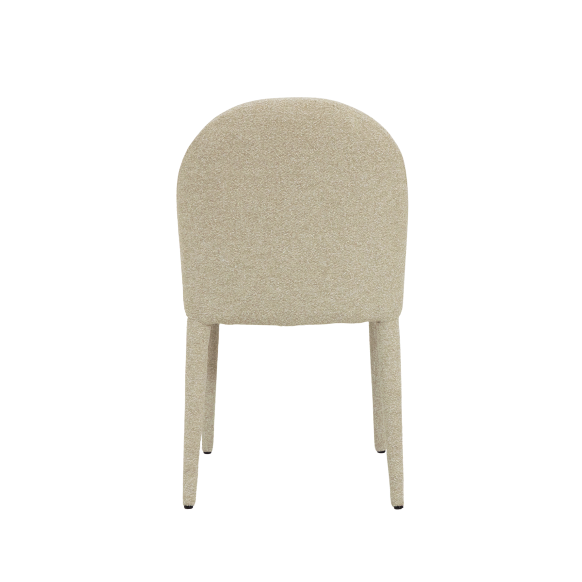 Chaise en tissu intégral écru Doris (lot de 2)