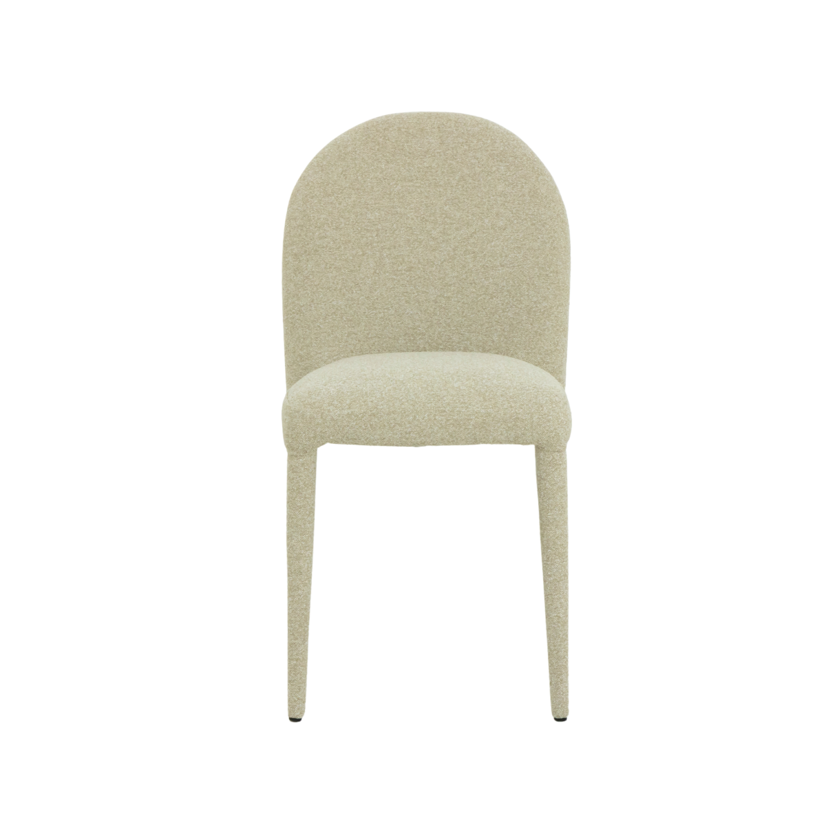 Chaise en tissu intégral écru Cléa (lot de 2)