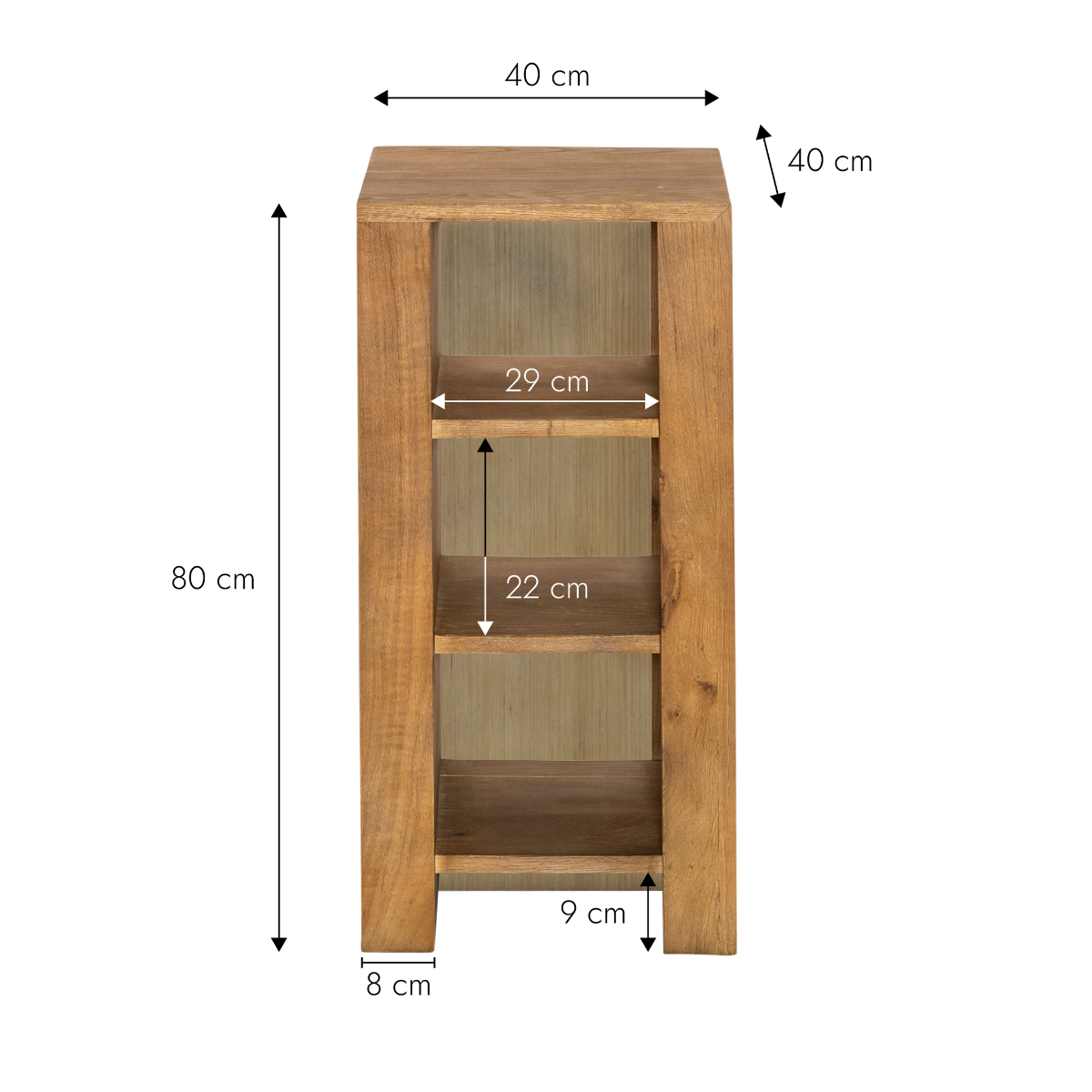 Meuble sous vasque en chêne Morgane