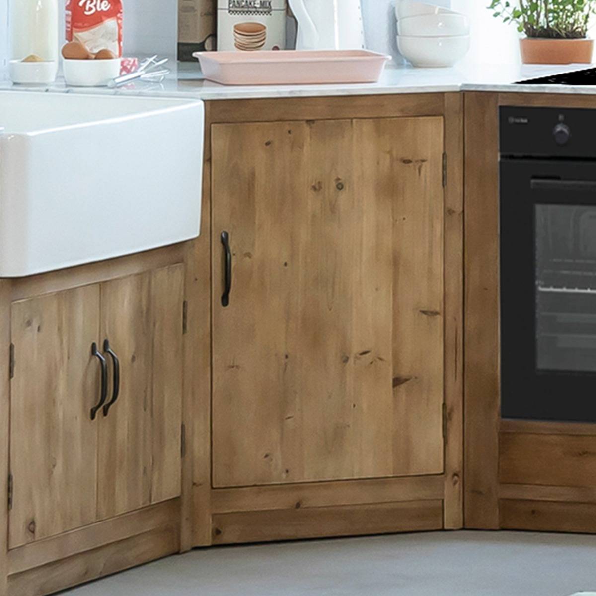 Meuble bas de cuisine en angle Epure