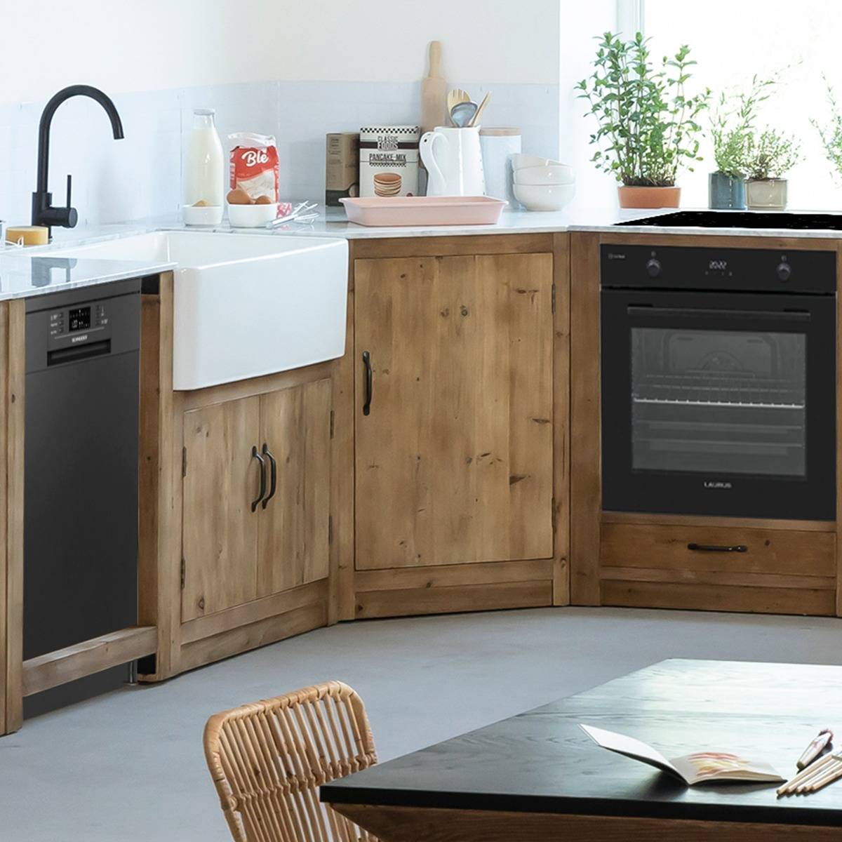 Meuble bas de cuisine en angle Epure
