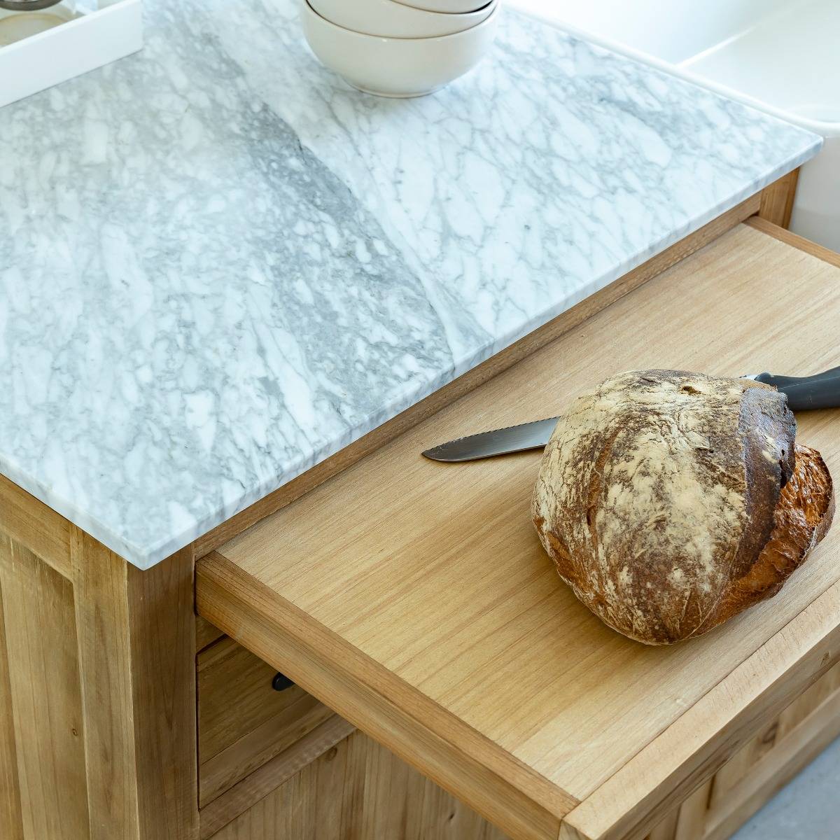 Meuble bas de cuisine 2 tiroirs, 1 porte Epure