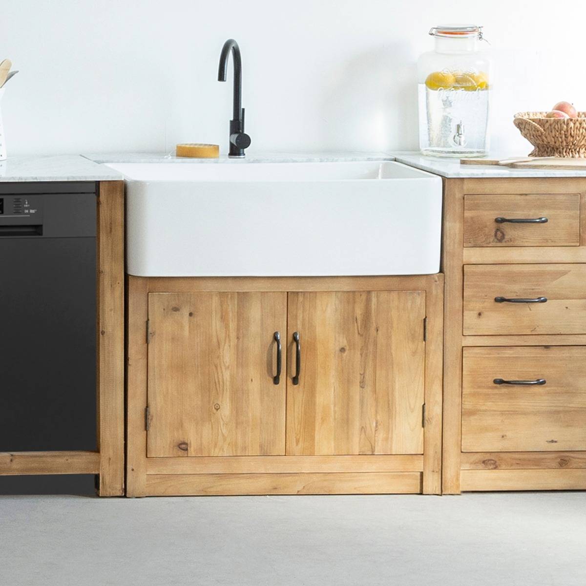 Meuble bas de cuisine avec évier Epure